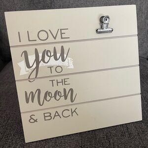 Decorative Photo Frame - “I love you to the moon & back”